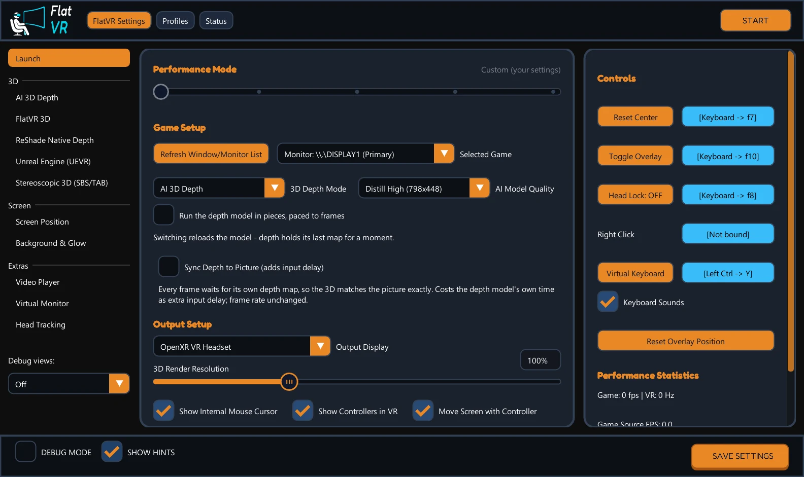 FlatVR Launch page